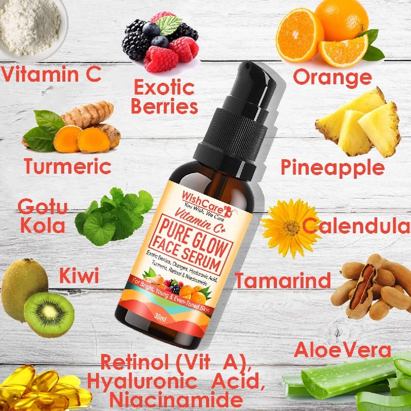 WishCare 35 Vitamin C+ Pure Glow Face Serum For Bright & Young Skin - Vitamin C Serum for Face, 30 ml-5.webp